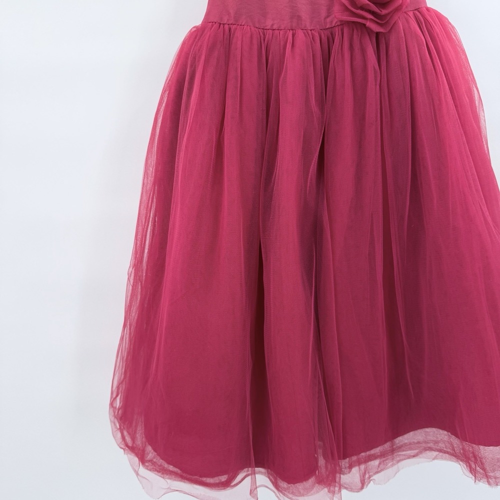 Girls Holiday Party Dress Red Tulle Satin Heirlooms Polly Flinders Girls 5T Xmas - Picture 7 of 12